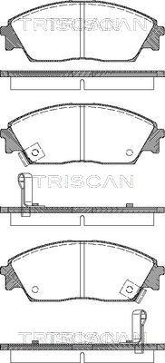 Triscan 8110 40977 - Bremžu uzliku kompl., Disku bremzes ps1.lv