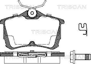 Triscan 8110 40006 - Bremžu uzliku kompl., Disku bremzes ps1.lv