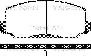 Triscan 8110 40022 - Bremžu uzliku kompl., Disku bremzes ps1.lv