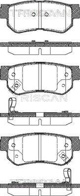 Triscan 8110 43011 - Bremžu uzliku kompl., Disku bremzes ps1.lv