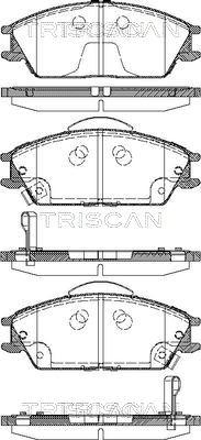 Triscan 8110 43023 - Bremžu uzliku kompl., Disku bremzes ps1.lv