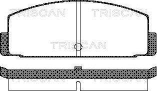 Triscan 8110 42908 - Bremžu uzliku kompl., Disku bremzes ps1.lv