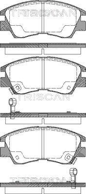 Triscan 8110 42915 - Bremžu uzliku kompl., Disku bremzes ps1.lv