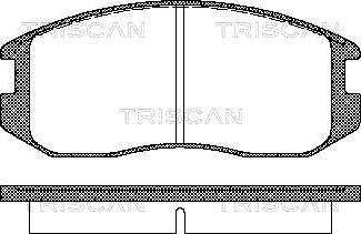 Triscan 8110 42001 - Bremžu uzliku kompl., Disku bremzes ps1.lv