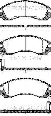Triscan 8110 42002 - Bremžu uzliku kompl., Disku bremzes ps1.lv