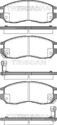 Triscan 8110 42010 - Bremžu uzliku kompl., Disku bremzes ps1.lv