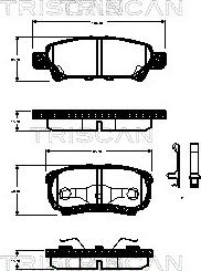 Triscan 8110 42024 - Bremžu uzliku kompl., Disku bremzes ps1.lv