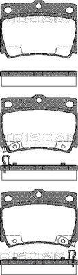 Triscan 8110 42022 - Bremžu uzliku kompl., Disku bremzes ps1.lv