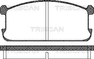 Triscan 8110 42073 - Bremžu uzliku kompl., Disku bremzes ps1.lv