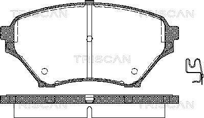 Triscan 8110 50019 - Bremžu uzliku kompl., Disku bremzes ps1.lv