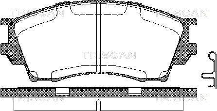 Triscan 8110 50010 - Bremžu uzliku kompl., Disku bremzes ps1.lv