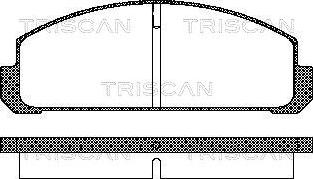 Triscan 8110 50038 - Bremžu uzliku kompl., Disku bremzes ps1.lv