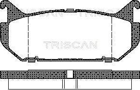 Triscan 8110 50184 - Bremžu uzliku kompl., Disku bremzes ps1.lv