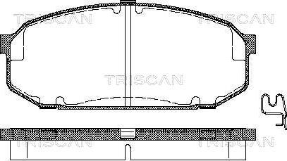 Triscan 8110 50187 - Bremžu uzliku kompl., Disku bremzes ps1.lv