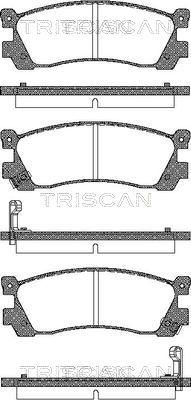 Triscan 8110 50896 - Bremžu uzliku kompl., Disku bremzes ps1.lv