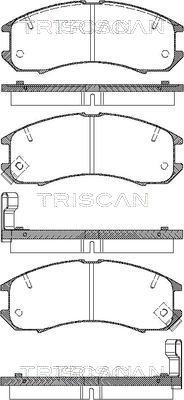 Triscan 8110 50881 - Bremžu uzliku kompl., Disku bremzes ps1.lv