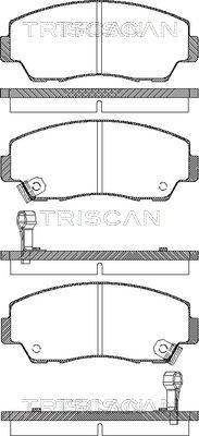 Triscan 8110 50872 - Bremžu uzliku kompl., Disku bremzes ps1.lv