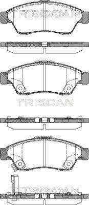 Triscan 8110 69010 - Bremžu uzliku kompl., Disku bremzes ps1.lv