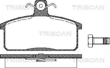 Triscan 8110 69013 - Bremžu uzliku kompl., Disku bremzes ps1.lv