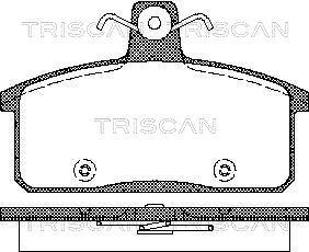 Triscan 8110 69012 - Bremžu uzliku kompl., Disku bremzes ps1.lv