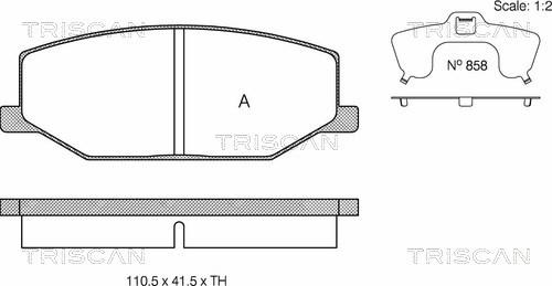 Triscan 8110 69859 - Bremžu uzliku kompl., Disku bremzes ps1.lv