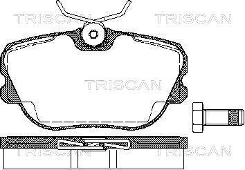 Triscan 8110 65973 - Bremžu uzliku kompl., Disku bremzes ps1.lv