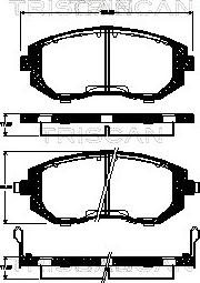 Triscan 8110 68179 - Bremžu uzliku kompl., Disku bremzes ps1.lv