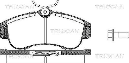 Triscan 8110 14937 - Bremžu uzliku kompl., Disku bremzes ps1.lv