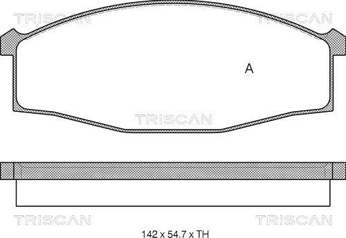 Triscan 8110 14007 - Bremžu uzliku kompl., Disku bremzes ps1.lv