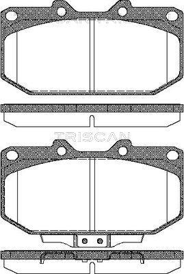 Roulunds Rubber 660081 - Bremžu uzliku kompl., Disku bremzes ps1.lv