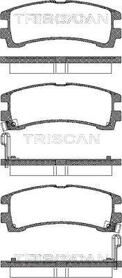 Triscan 8110 14031 - Bremžu uzliku kompl., Disku bremzes ps1.lv