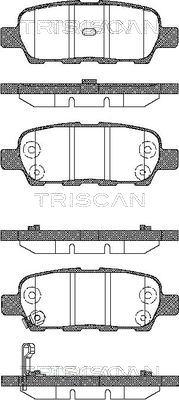 Triscan 8110 14022 - Bremžu uzliku kompl., Disku bremzes ps1.lv