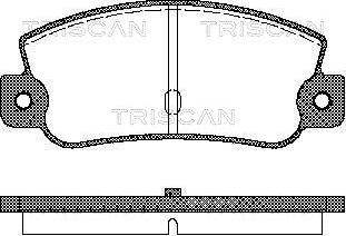 Triscan 8110 15993 - Bremžu uzliku kompl., Disku bremzes ps1.lv