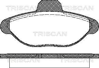 Triscan 8110 15001 - Bremžu uzliku kompl., Disku bremzes ps1.lv