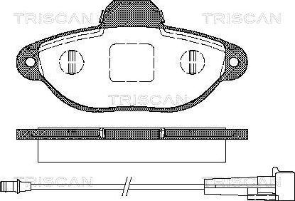 Triscan 8110 15176 - Bremžu uzliku kompl., Disku bremzes ps1.lv