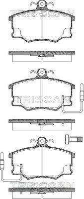 Triscan 8110 15867 - Bremžu uzliku kompl., Disku bremzes ps1.lv