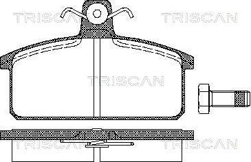 Triscan 8110 15811 - Bremžu uzliku kompl., Disku bremzes ps1.lv