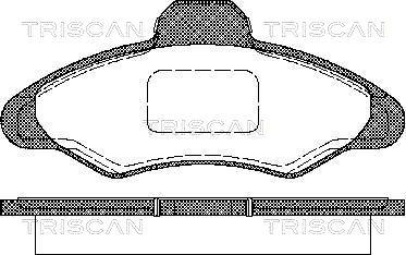 Triscan 8110 16950 - Bremžu uzliku kompl., Disku bremzes ps1.lv