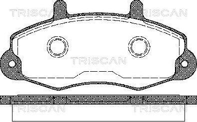 Triscan 8110 16969 - Bremžu uzliku kompl., Disku bremzes ps1.lv