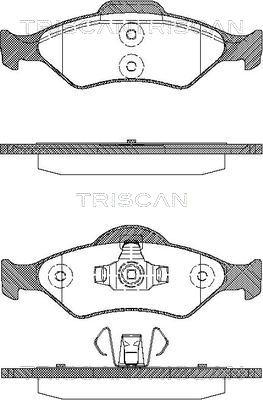 Triscan 8110 16014 - Bremžu uzliku kompl., Disku bremzes ps1.lv