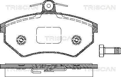 Triscan 8110 10975 - Bremžu uzliku kompl., Disku bremzes ps1.lv