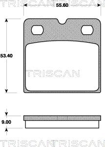 Triscan 8110 10569 - Bremžu uzliku kompl., Disku stāvbremze ps1.lv