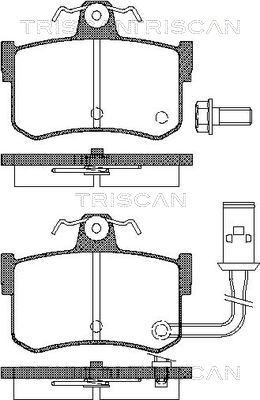 Triscan 8110 10509 - Bremžu uzliku kompl., Disku bremzes ps1.lv