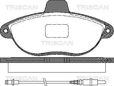 Triscan 8110 10501 - Bremžu uzliku kompl., Disku bremzes ps1.lv