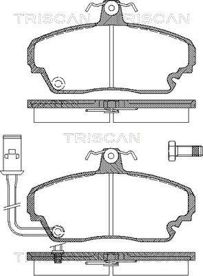 Triscan 8110 10508 - Bremžu uzliku kompl., Disku bremzes ps1.lv