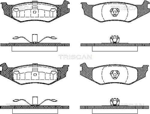 Triscan 8110 10519 - Bremžu uzliku kompl., Disku bremzes ps1.lv