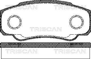 Triscan 8110 10533 - Bremžu uzliku kompl., Disku bremzes ps1.lv