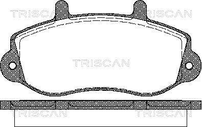 Triscan 8110 10526 - Bremžu uzliku kompl., Disku bremzes ps1.lv