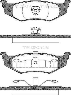 Triscan 8110 10521 - Bremžu uzliku kompl., Disku bremzes ps1.lv