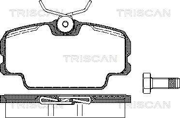 Triscan 8110 10098 - Bremžu uzliku kompl., Disku bremzes ps1.lv